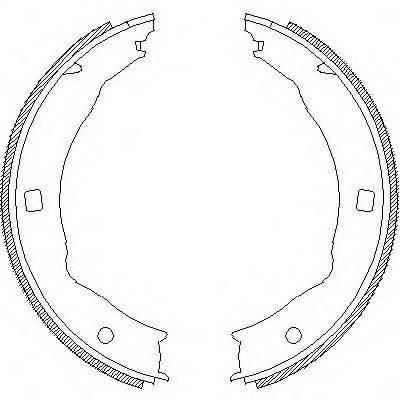 REMSA 471700 Комплект гальмівних колодок, стоянкова гальмівна система