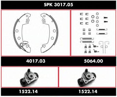 REMSA SPK301705 Комплект гальм, барабанний гальмівний механізм