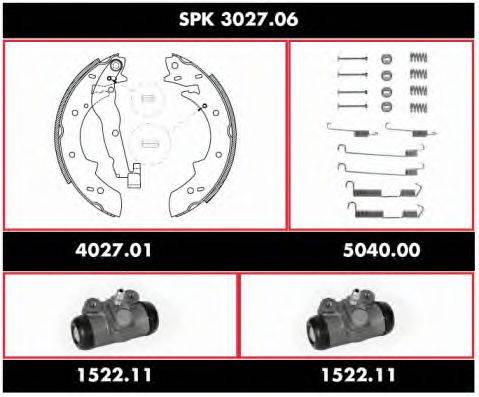 REMSA SPK302706 Комплект гальм, барабанний гальмівний механізм