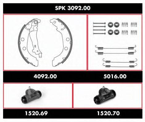 REMSA SPK309200 Комплект гальм, барабанний гальмівний механізм