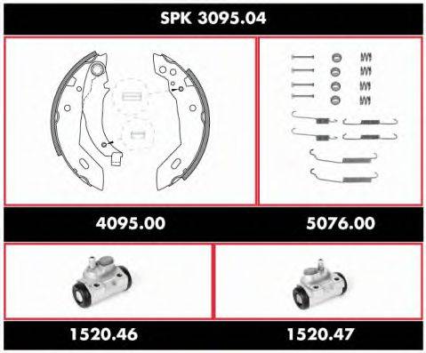 REMSA SPK309504 Комплект гальм, барабанний гальмівний механізм