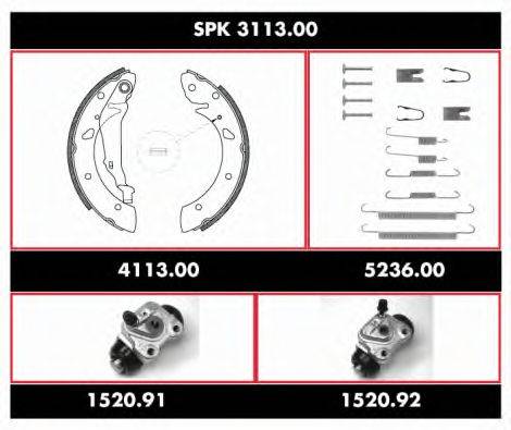 REMSA SPK311300 Комплект гальм, барабанний гальмівний механізм