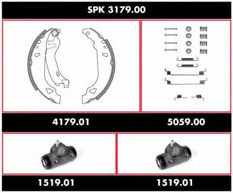 REMSA SPK317900 Комплект гальм, барабанний гальмівний механізм