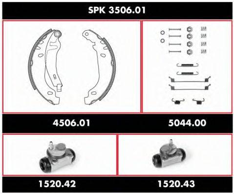 REMSA SPK350601 Комплект гальм, барабанний гальмівний механізм