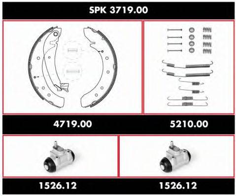 REMSA SPK371900 Комплект гальм, барабанний гальмівний механізм