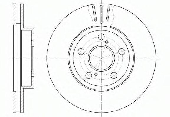 REMSA 654010 гальмівний диск