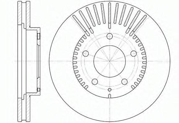 REMSA 684010 гальмівний диск