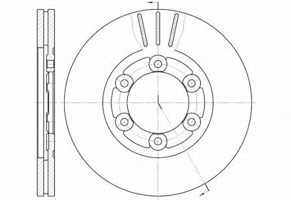 REMSA 6116410 гальмівний диск