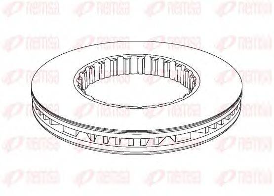 REMSA NCA117720 гальмівний диск