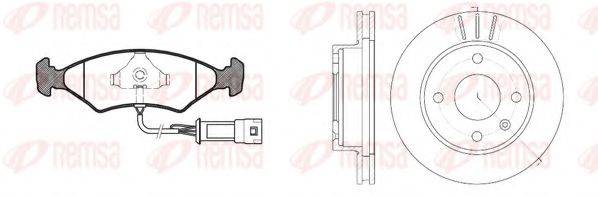 REMSA 811903 Комплект гальм, дисковий гальмівний механізм