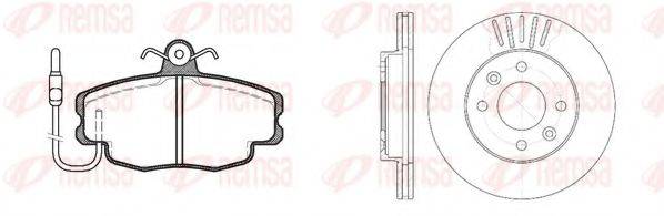 REMSA 814101 Комплект гальм, дисковий гальмівний механізм