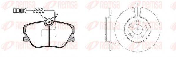 REMSA 818900 Комплект гальм, дисковий гальмівний механізм