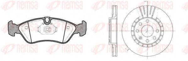 REMSA 828601 Комплект гальм, дисковий гальмівний механізм