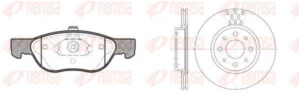 REMSA 858700 Комплект гальм, дисковий гальмівний механізм