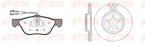 REMSA 858900 Комплект гальм, дисковий гальмівний механізм