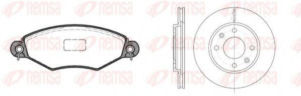 REMSA 864307 Комплект гальм, дисковий гальмівний механізм