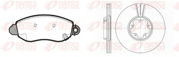 REMSA 877200 Комплект гальм, дисковий гальмівний механізм