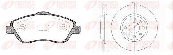 REMSA 877403 Комплект гальм, дисковий гальмівний механізм