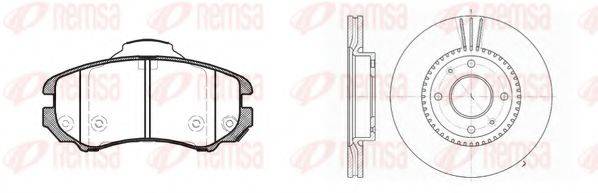 REMSA 895301 Комплект гальм, дисковий гальмівний механізм