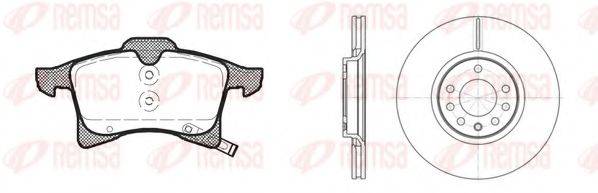 REMSA 8103603 Комплект гальм, дисковий гальмівний механізм