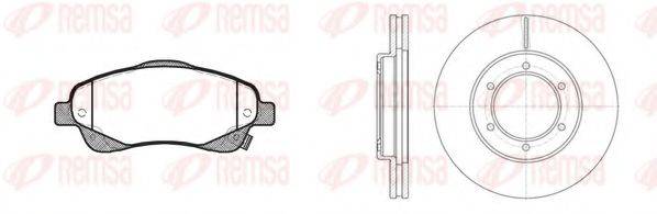 REMSA 8104601 Комплект гальм, дисковий гальмівний механізм