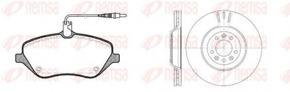 REMSA 8110100 Комплект гальм, дисковий гальмівний механізм