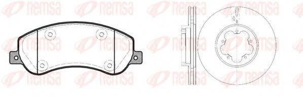 REMSA 8125000 Комплект гальм, дисковий гальмівний механізм