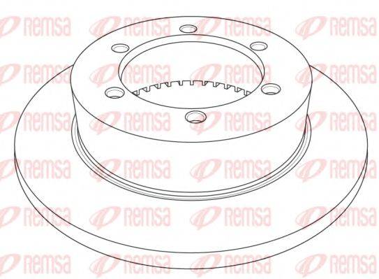 REMSA NCA121410 гальмівний диск
