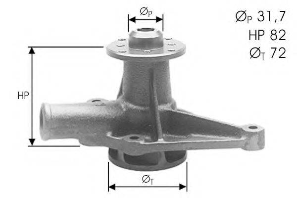 DOLZ A123 Водяний насос