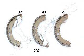 JAPANPARTS GF232AF Комплект гальмівних колодок, стоянкова гальмівна система