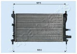 JAPANPARTS RDA053060 Радіатор, охолодження двигуна