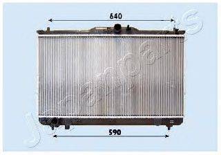 JAPANPARTS RDA283091 Радіатор, охолодження двигуна