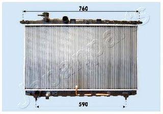 JAPANPARTS RDA283094 Радіатор, охолодження двигуна