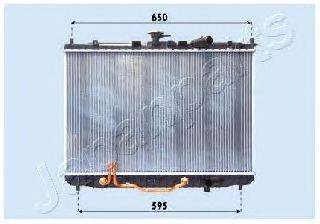 JAPANPARTS RDA333024 Радіатор, охолодження двигуна