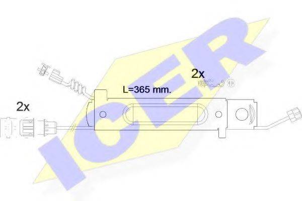 ICER 610485EC Сигналізатор, знос гальмівних колодок