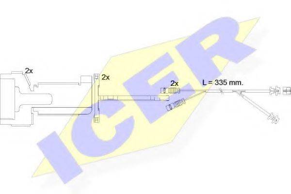 ICER 610528EC Сигналізатор, знос гальмівних колодок