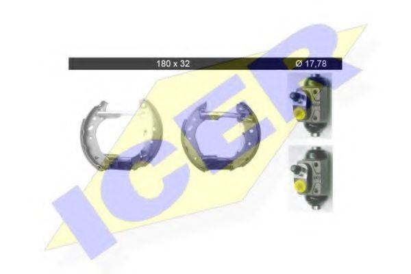ICER 79KT0024C Комплект гальмівних колодок
