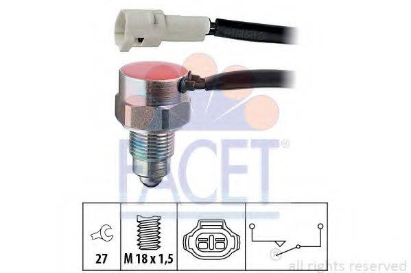 FACET 76162 Вимикач, фара заднього ходу