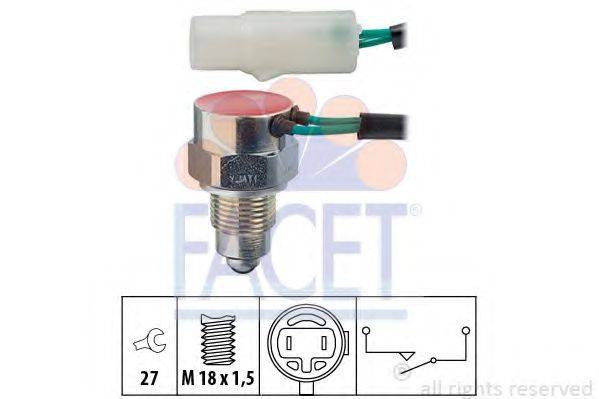 FACET 76087 Вимикач, фара заднього ходу