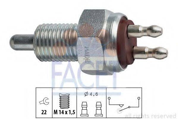 FACET 76007 Вимикач, фара заднього ходу