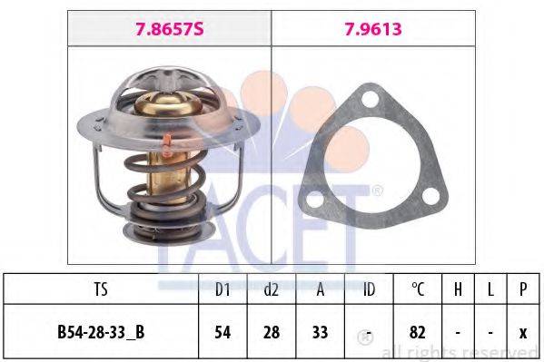 FACET 78637 Термостат, охолоджуюча рідина