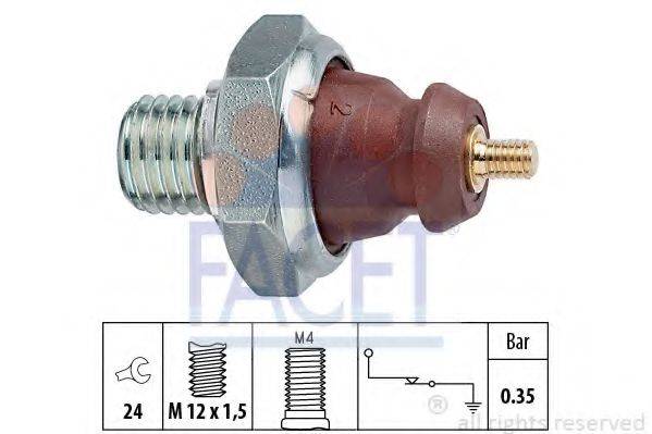 FACET 70057 Датчик тиску масла