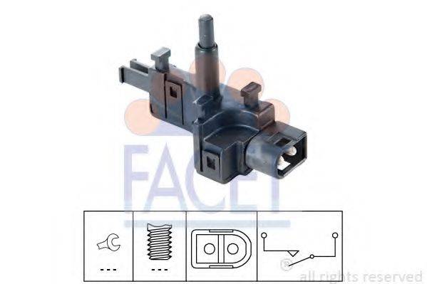 FACET 76165 Вимикач, фара заднього ходу