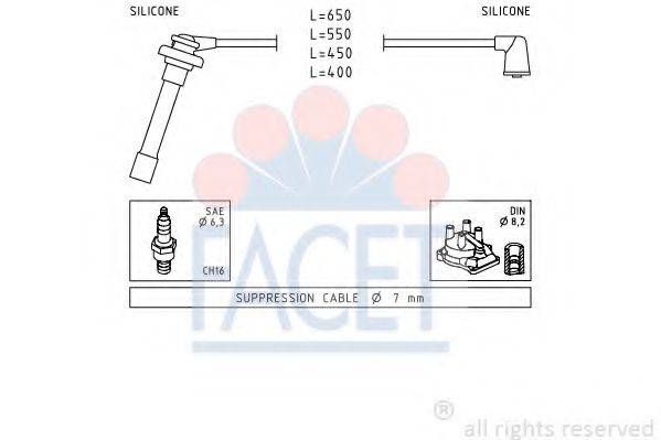 FACET 49699 Комплект дротів запалювання