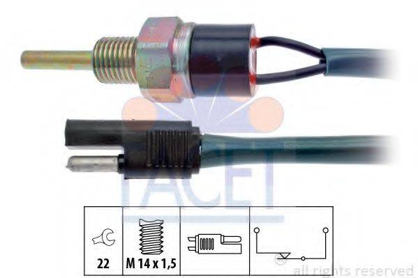 FACET 76031 Вимикач, фара заднього ходу