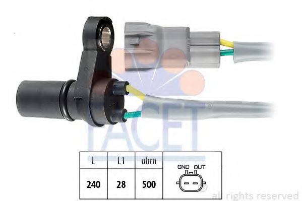 FACET 90375 Датчик частоти обертання, автоматична коробка передач