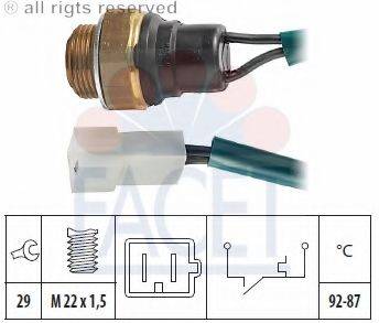 FACET 75015 Термивимикач, вентилятор радіатора