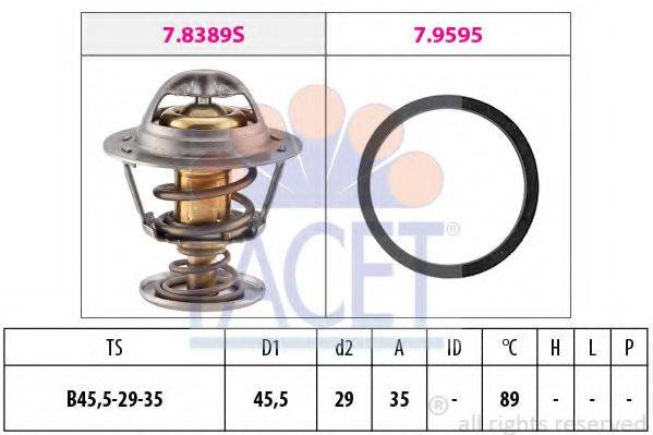 FACET 78389 Термостат, охолоджуюча рідина