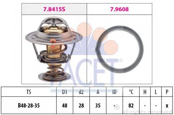 FACET 78415 Термостат, охолоджуюча рідина