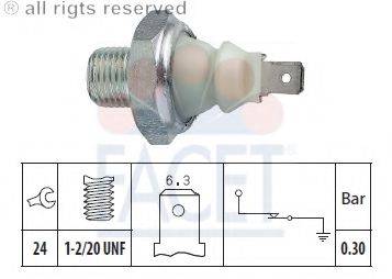 FACET 70165 Датчик тиску масла